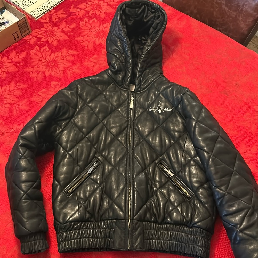 Baby Phat quilted leather jacket